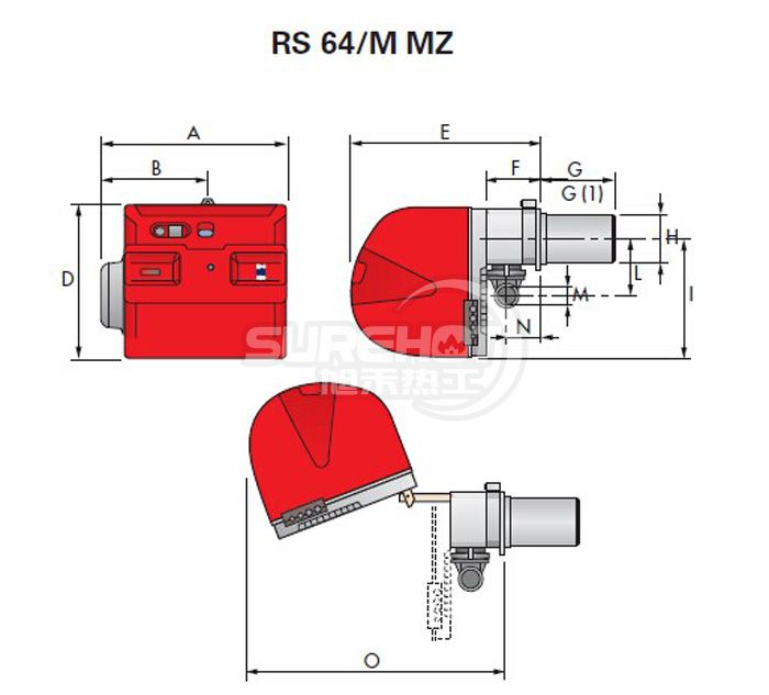 利雅路RS64/M外型尺寸圖