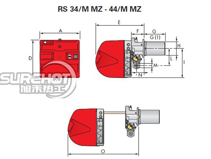 利雅路RS44/M外型尺寸圖