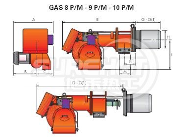 利雅路GAS9P/M 外型尺寸圖