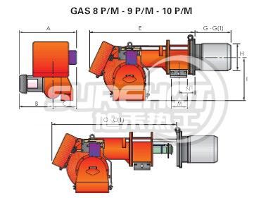 利雅路GAS10P/M 外型尺寸圖